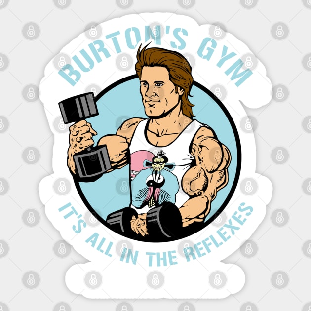 It's all in the reflexes Gym Sticker by buby87